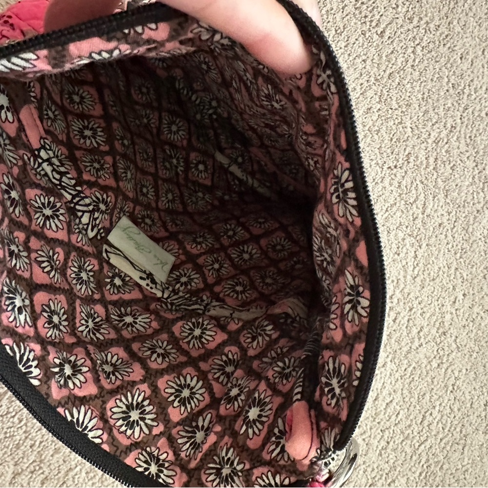 Vera Bradley Floral Quilted Shoulder Bag - Pink and Brown - Picture 4 of 4